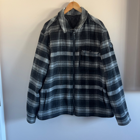 Alpine Design | Black Gray Plaid Jacket - Picture 1 of 7